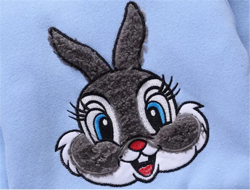 

New Fashion Baby Girls Boys Kids Winter Clothes Cotton Cartoon Rabbit Vest+Top+Pant 3 Pcs Hooded Outfit Suit Children's Clothing