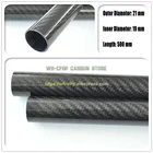 Труба из углеродного волокна, 21 мм OD x 19 мм ID, 3k, 500 мм длиной (рулон), углеродная труба, со 100% полным углеродом, Мультикоптер DIY 21*19