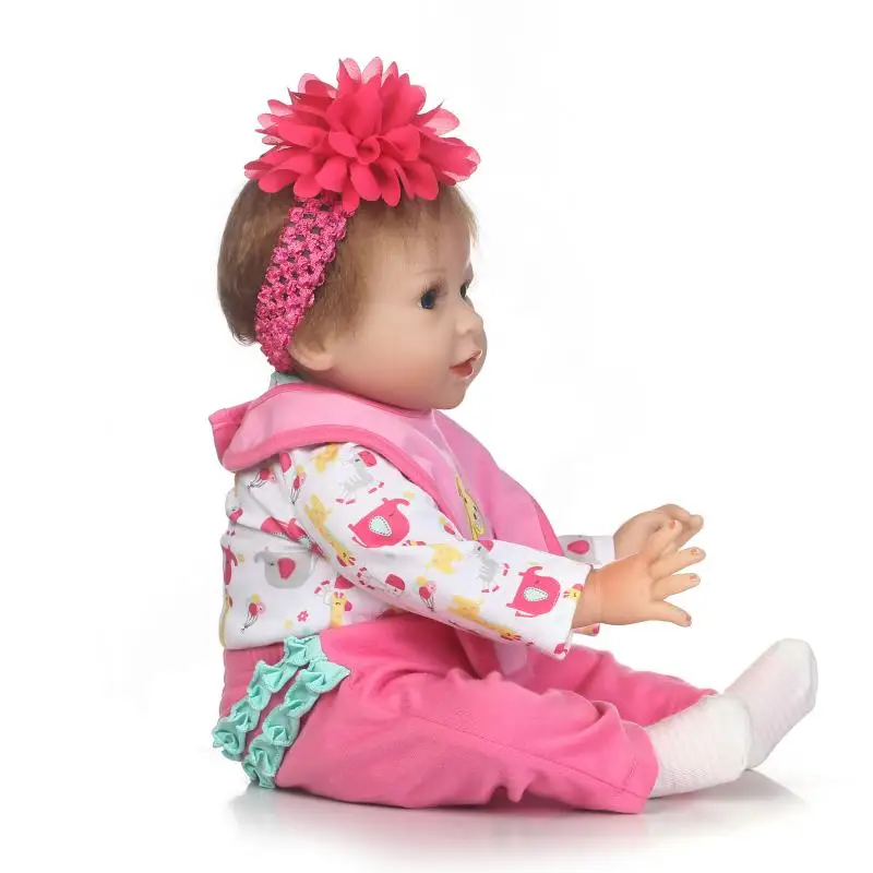 Nicery 22 дюймов 55 см магнитного рот Reborn Baby Doll мягкий силиконовый реалистичные