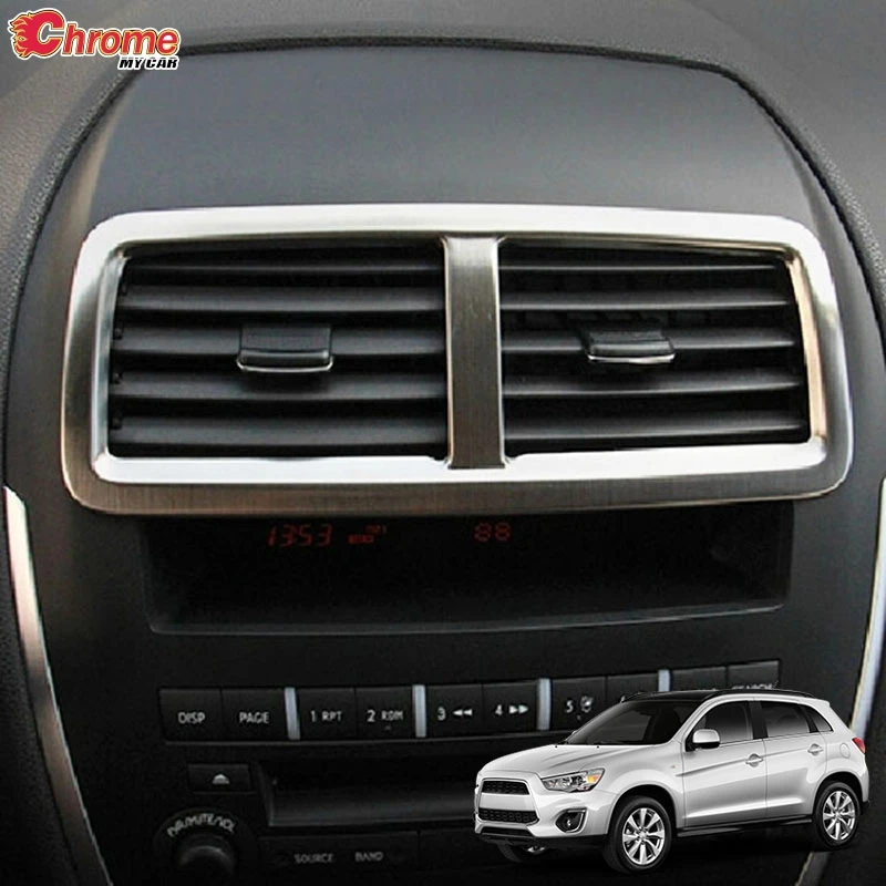 Для Mitsubishi ASX Outlander Sport RVR 2011 2012 2013 2014 2015 хромированный центральный кондиционер