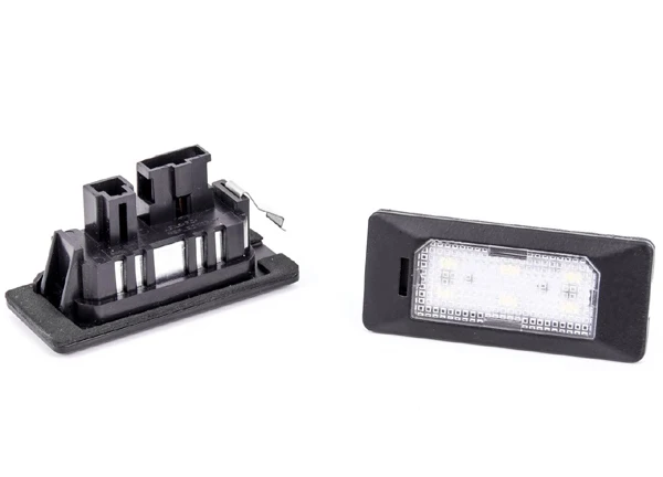 2Pcs WHITE LED REAR LICENSE PLATE LIGHTS LAMPS ERROR FREE for SHARAN TOURAN TOUAREG (2011-up) License lamp assembly | Автомобили и