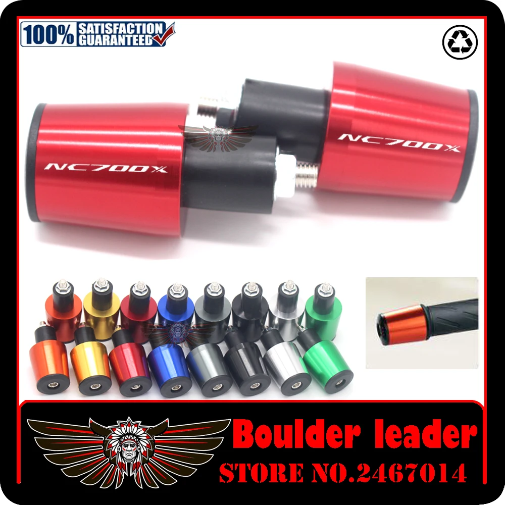 Аксессуары для мотоцикла 7/8" Рукоятки руля диаметром 22 мм с заглушками для руля Honda NC700 X NC700X NC 700X 2012-2013 on.