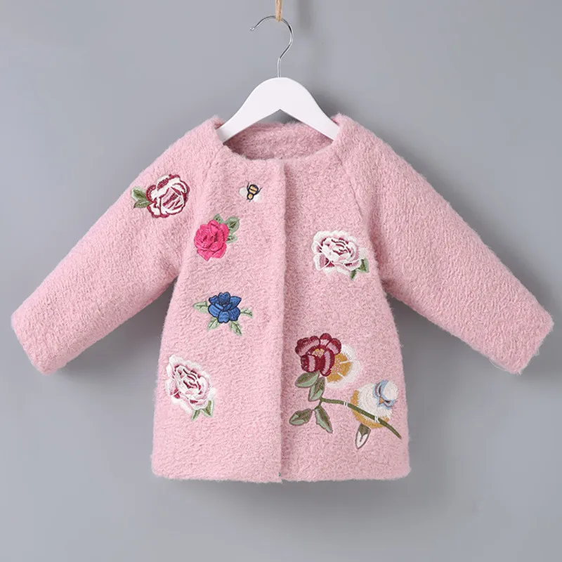 Осень и Новинка зимы модная одежда для девочек пальто утепленная Утепленная