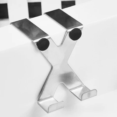 

Home Storage Organization Stainless Steel Double Use Hook Door Hooks 4PC/LOT