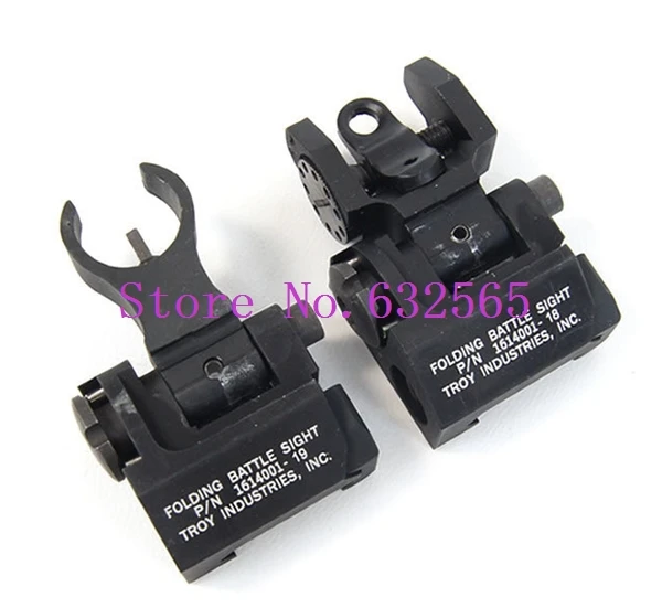 Горячая продажа Тактический Трой задний вид складной боевой прицел набор для