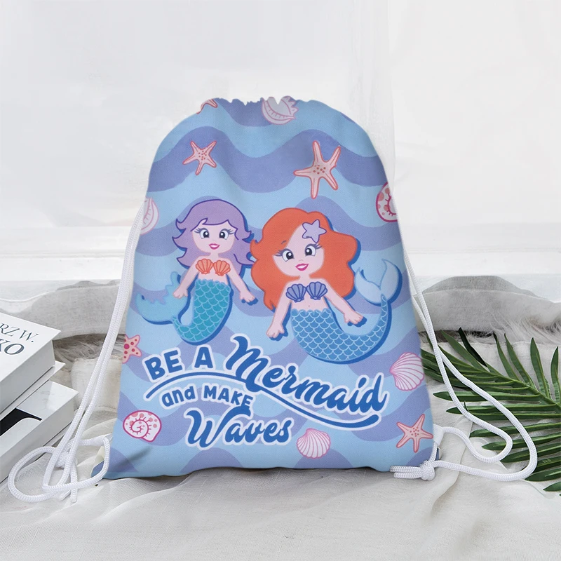 Kawaii милый мультфильм смешанный Русалка женский рюкзак милые девушки большой