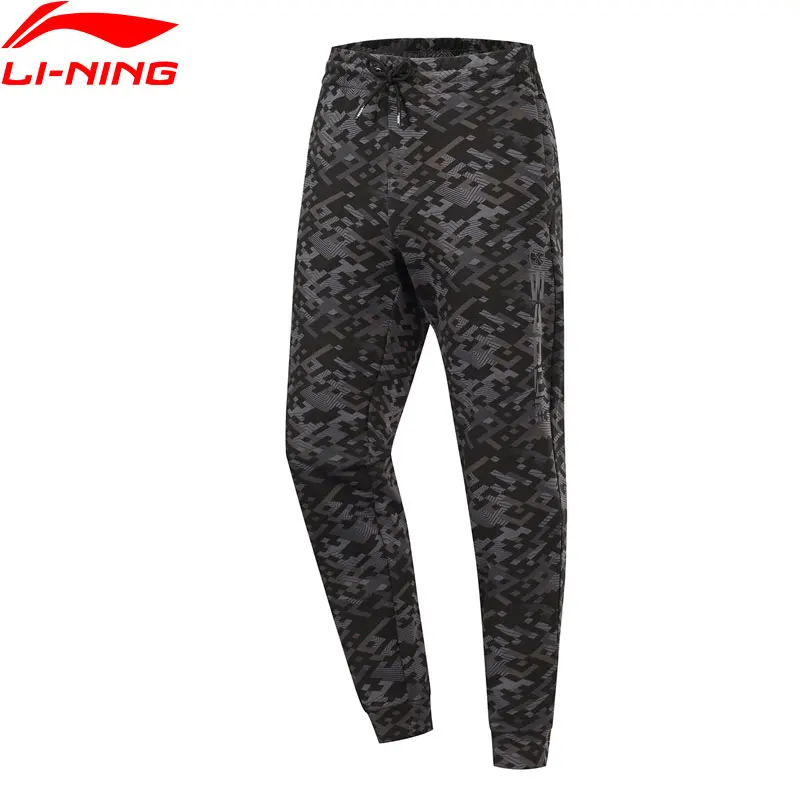 Мужские спортивные штаны Li-Ning 82% хлопок 18% полиэстер с карманами на подкладке AKLP319