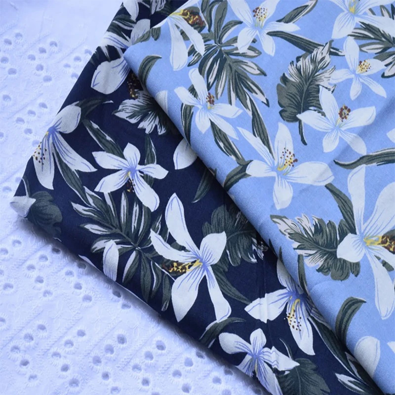 HLQON японский импортный 100% хлопок мягкий материал принт орхидеи для детей ткань
