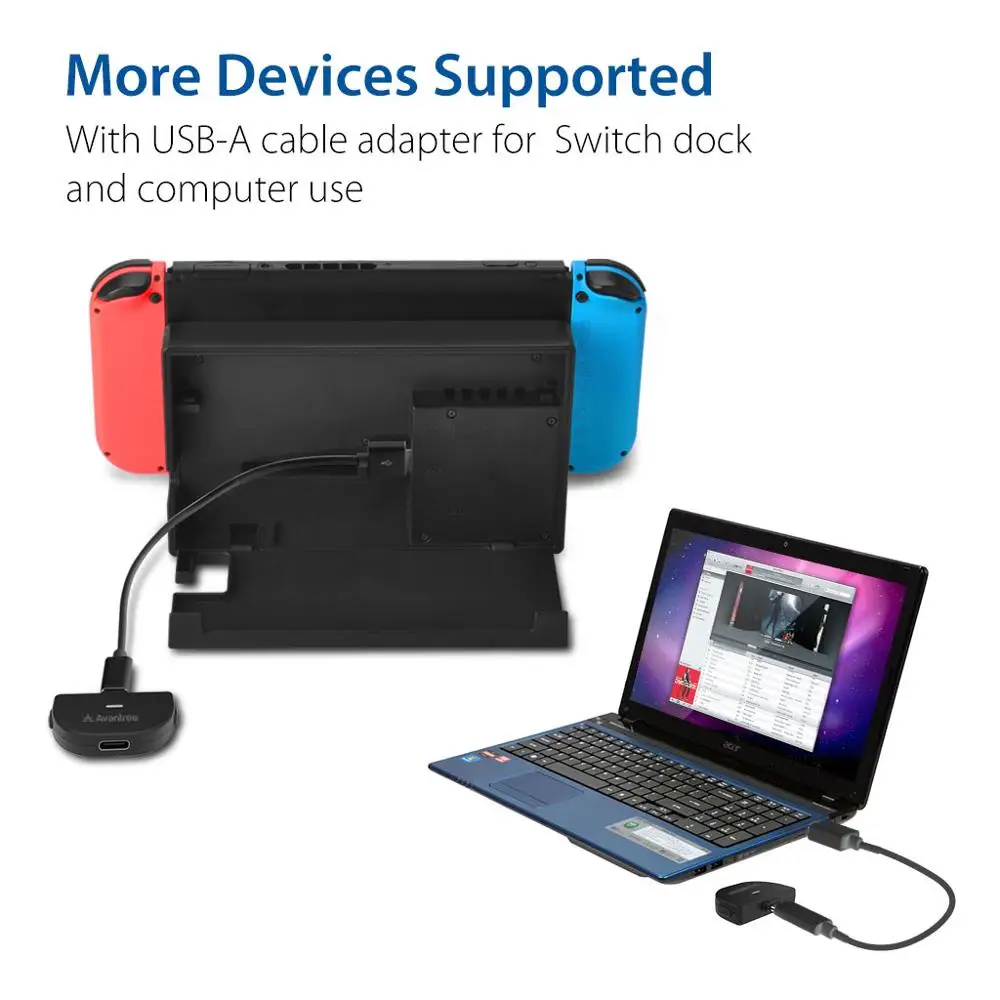 Адаптер аудио передатчика Avantree C51 USB Type C Bluetooth 5 0 для переключателей AirPods