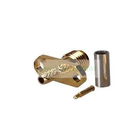 50 шт. RF коаксиальный кабель 50ohm RP SMA/SMA женский фланец из нержавеющей стали для RG316