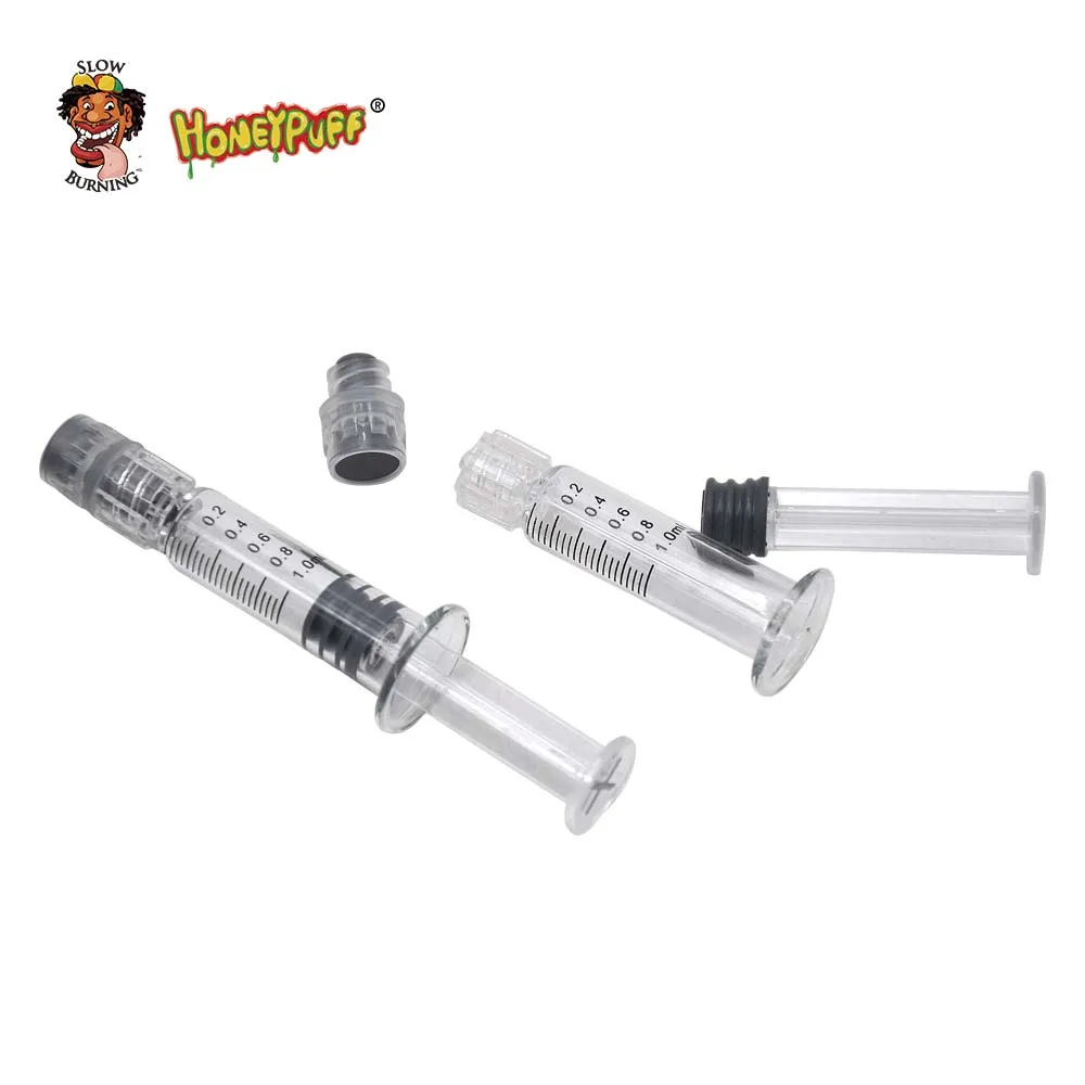 HONEYPUFF 1 мл 2,25 мл 3,5 мл типы стеклянных шприцов для КБР Vape картридж одноразовый инжектор КБР масляный шприц инжектор Cartri