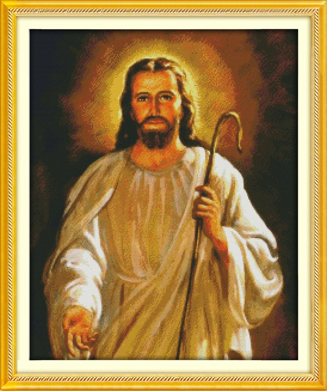 

Jesus (5) cross stitch kit people 18ct 14ct 11ct count print canvas stitches embroidery DIY handmade needlework