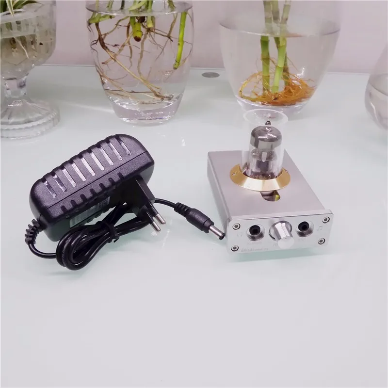 NEW ZHILAI T1 Classic 6N11 Tube HiFi Headphone Amplifiers &amp Music Audio Preamplifier amp With Power Adapter mini amps | Электроника