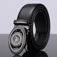 vannanba 2021 fashion high quality zinc alloy buckle business men belt genuine leather automatic buckle belt pl19685 86p