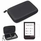 Переносная Защитная сумка для путешествий на открытом воздухе + Защитная пленка для ЖК-экрана для e-Reader PocketBook 631 Touch HD 2