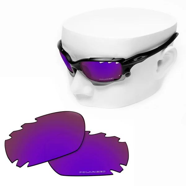 OOWLIT Анти-Царапины Сменные линзы для-Oakley Jawbone вентилируемый травления поляризованных солнцезащитных очков - Цвет линз: Purple Mirror