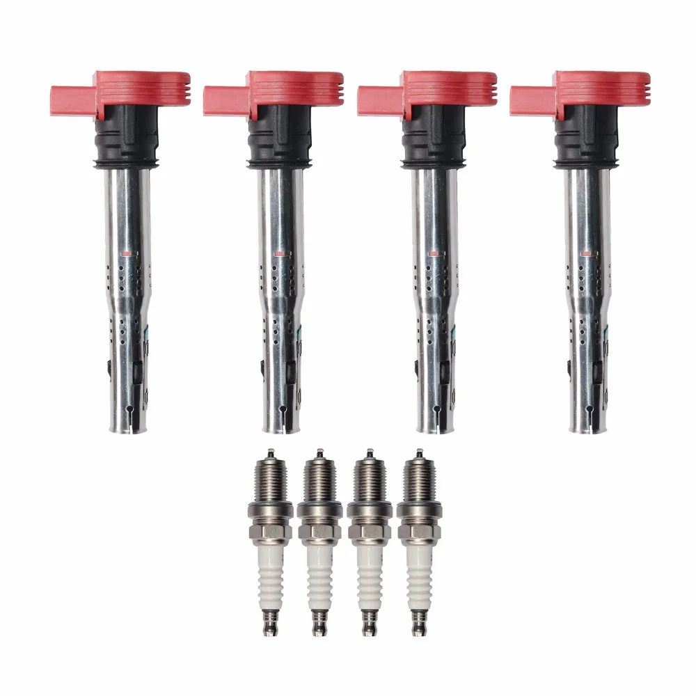 Набор свечей зажигания AP01 для Audi TT Q5 Allroad A5 A4 A3 VW Passat Jetta Golf/GTI/Rabbit Eos CC Beetle Touareg|set 4|set