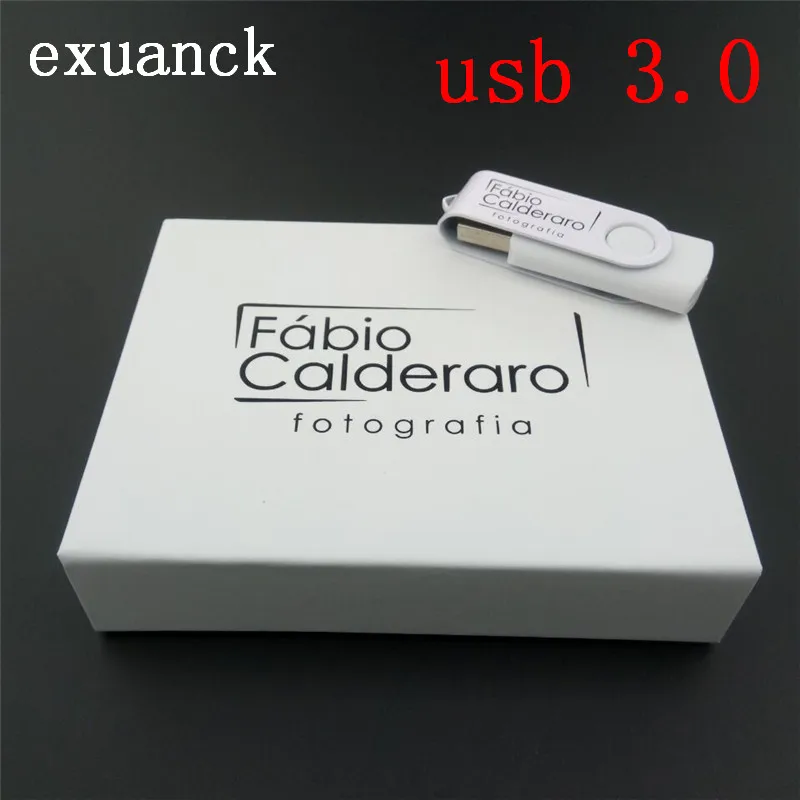Металлические поворотные Usb-флешки Exuanck с логотипом на заказ Usb 3 0 4 ГБ 8 16 32 64