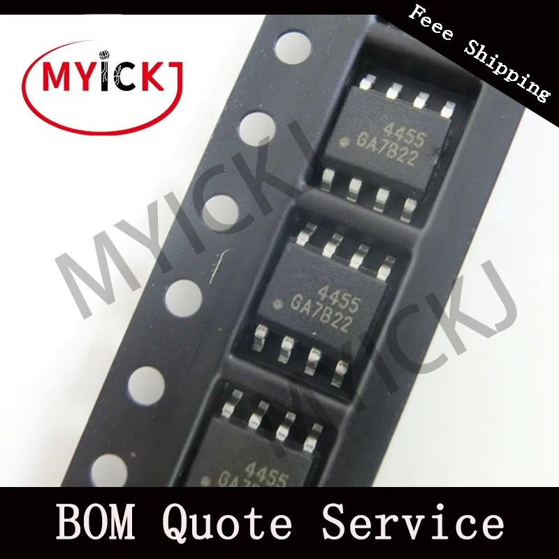 10 шт. AO4455 микросхема MOSFET P-CH 30 в 17A sop 8 4455 новый оригинальный | Лампы и освещение