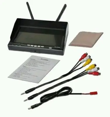 

FPVOK RX-LCD5802 5.8GHz 800x480 TFT LCD Monitor Diversity Receiver 7 Inch Built-in-Battery fpv Monitor