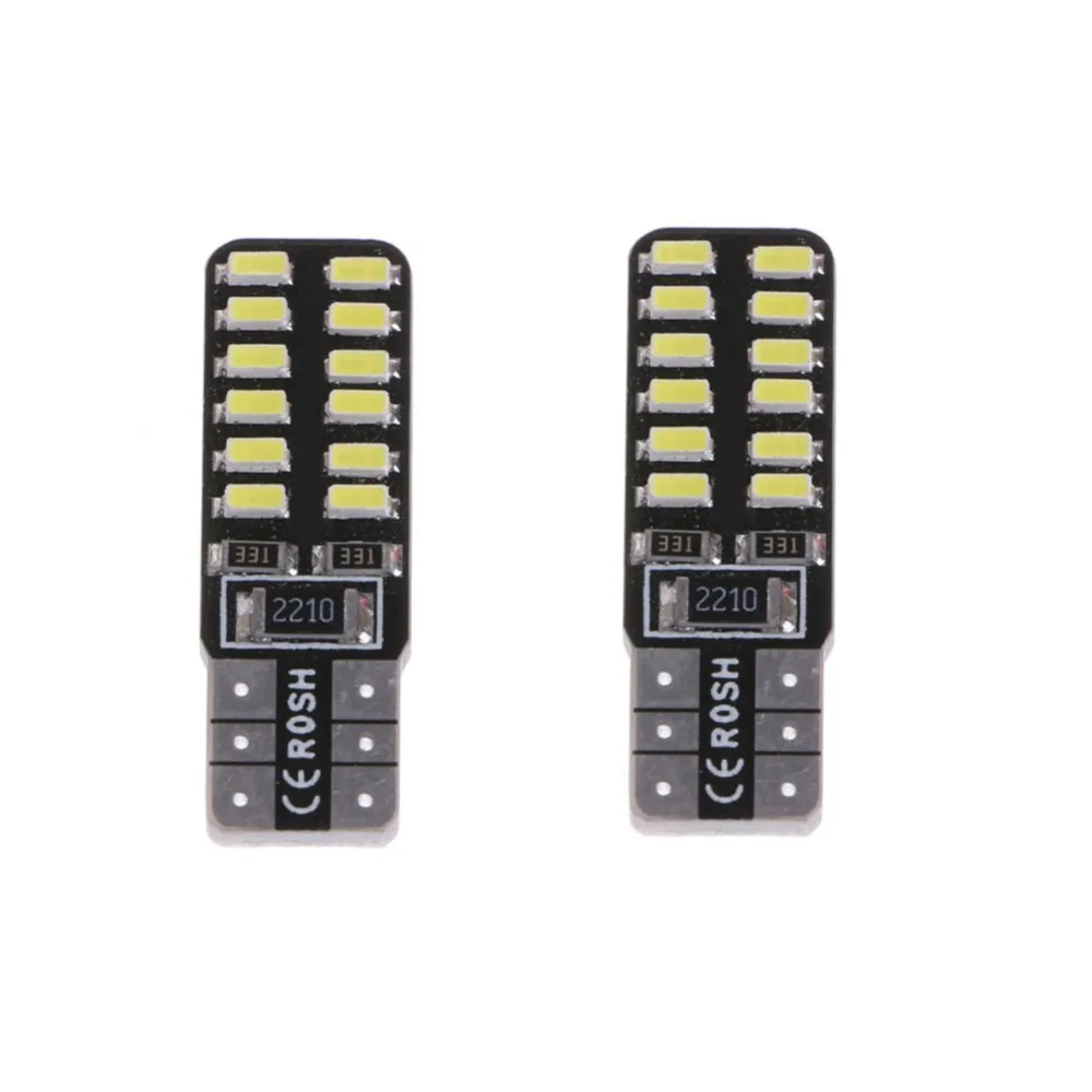 10 шт. T10 canbus led 24led 3014smd t10 Led Canbus автомобилей светодиодные лампы светильник w5w 194 24smd