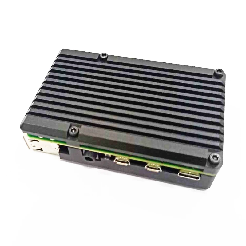Новый Raspberry Pi 4 Чехол Алюминиевый металлический с двойным охлаждением корпус