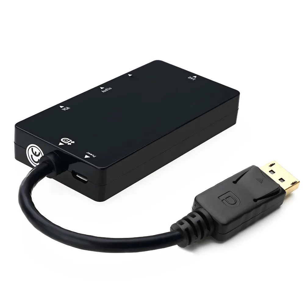 4 в 1 DisplayPort DP к VGA HDMI DVI аудио USB адаптер кабель конвертер для ПК Ugreen Компьютерные