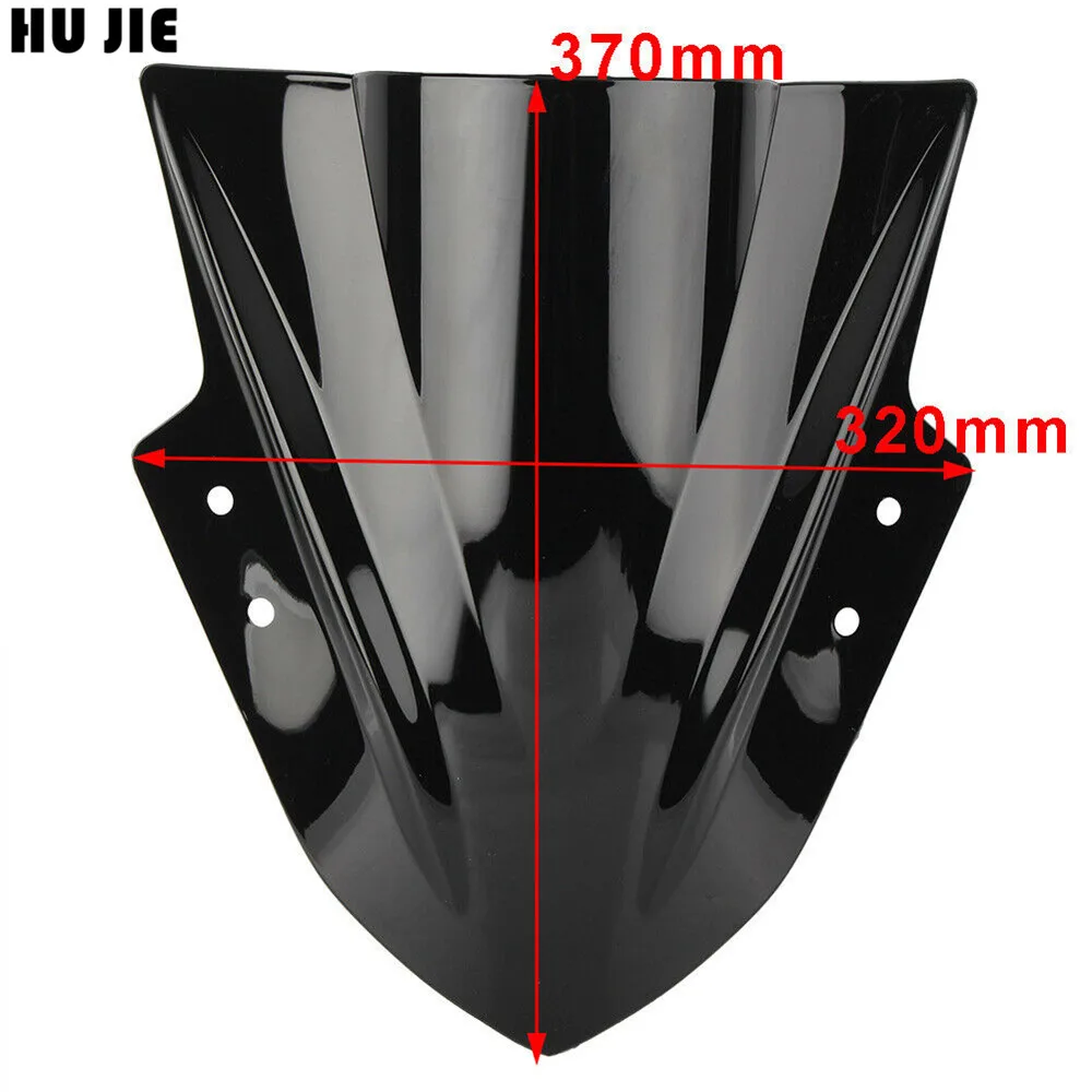 Хром для Kawasaki EX300 Ninja 300 2013-2017 лобовое стекло мотоцикла щит ветрового стекла Dual bubble