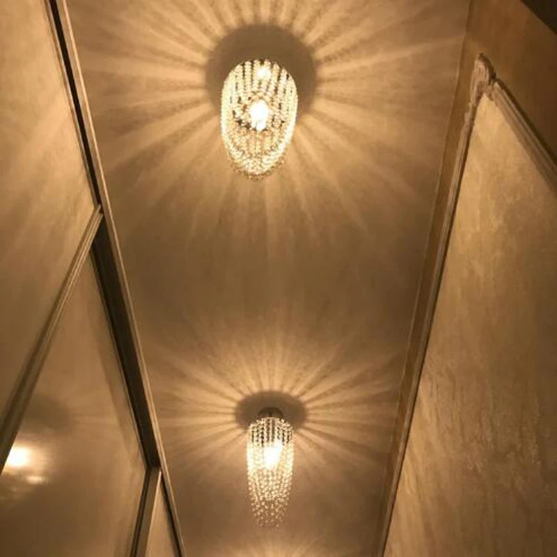 HQXING LED 1 light хромированная Современная K9 хрустальная люстра освещение D17 * H45cm AC110V