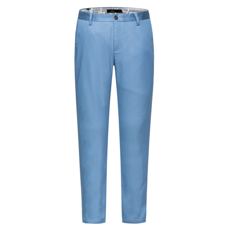 SEMIR, мужские обтягивающие хлопковые брюки, мужские чиносы с вышивкой, Мужские штаны, модные штаны на весну - Цвет: Gray-blue