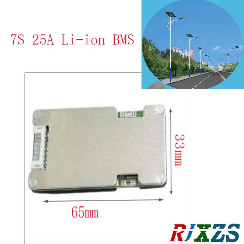 Защитная плата литий-полимерной батареи 7S 25A lipo BMS/PCM/PCB с балансом для 7 упаковок