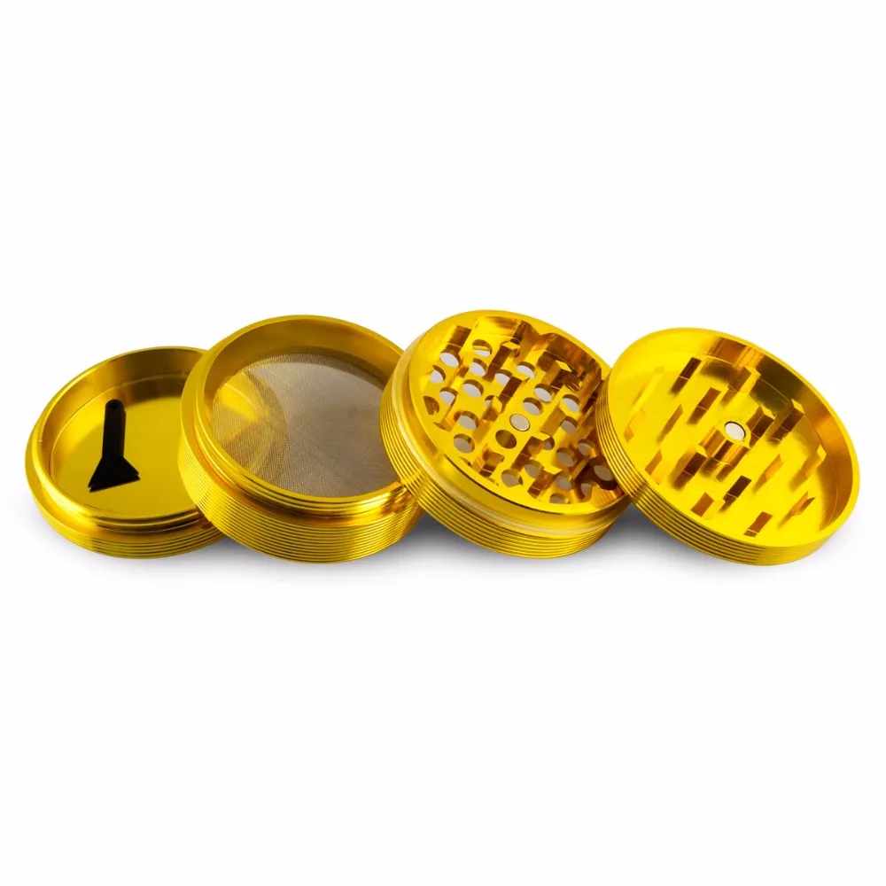 Formax420 62 мм пульсация CNC Золотая табачная мельница 4 шт. с пыльцеуловителем и