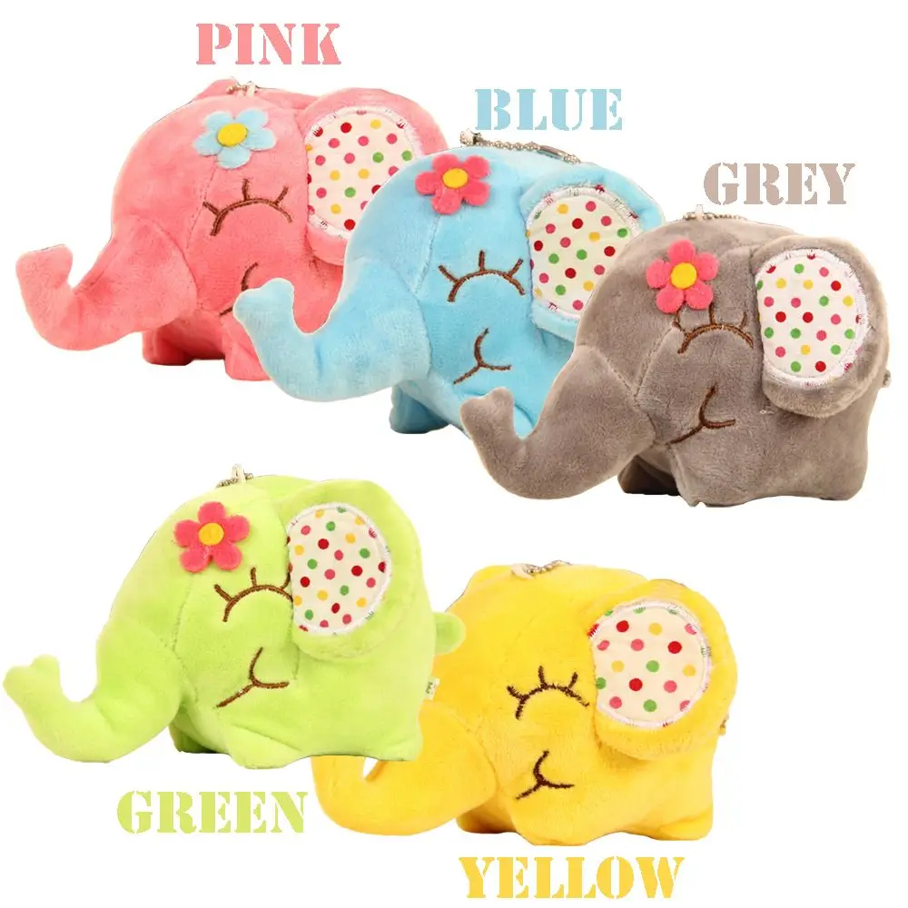 Автомобильный Стайлинг супер кавайный Цветочный слон плюшевая мягкая игрушка