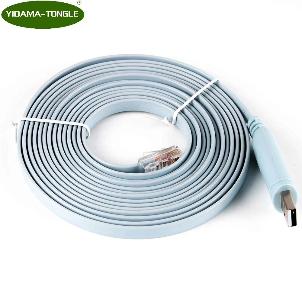 Последовательный кабель USB к RJ45 RS232 чипсет FTDI консоль роутера для Cisco/Huawei |
