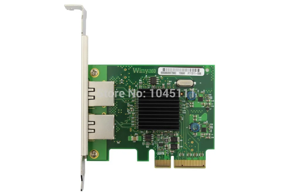 Winyao WY575T 1000 Мбит/с PCI-E X4 двойной порт RJ45 Ethernet сетевой сервер адаптер карта NIC VLAN ROS