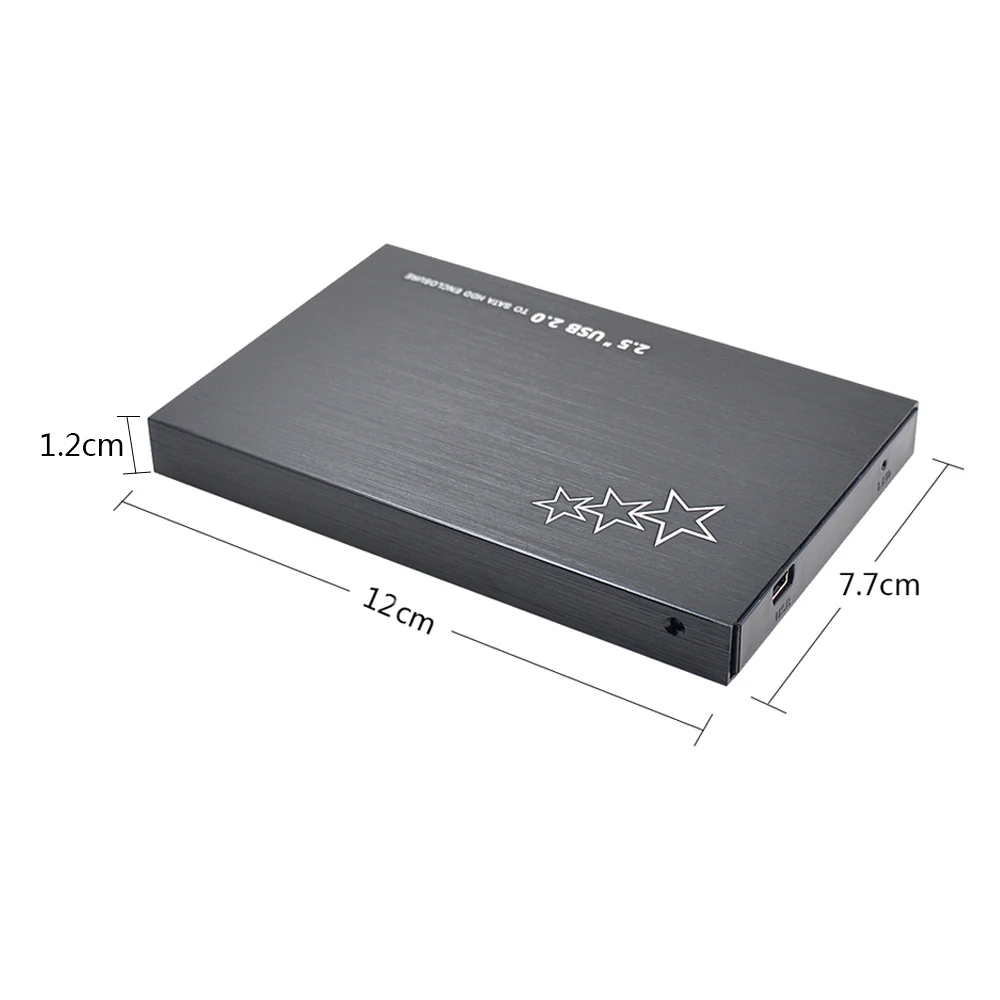 CHIPAL 2 5 дюймов USB 0 SATA 3 HDD Box жесткий диск 22Pin ''внешний корпус черный чехол + кабель