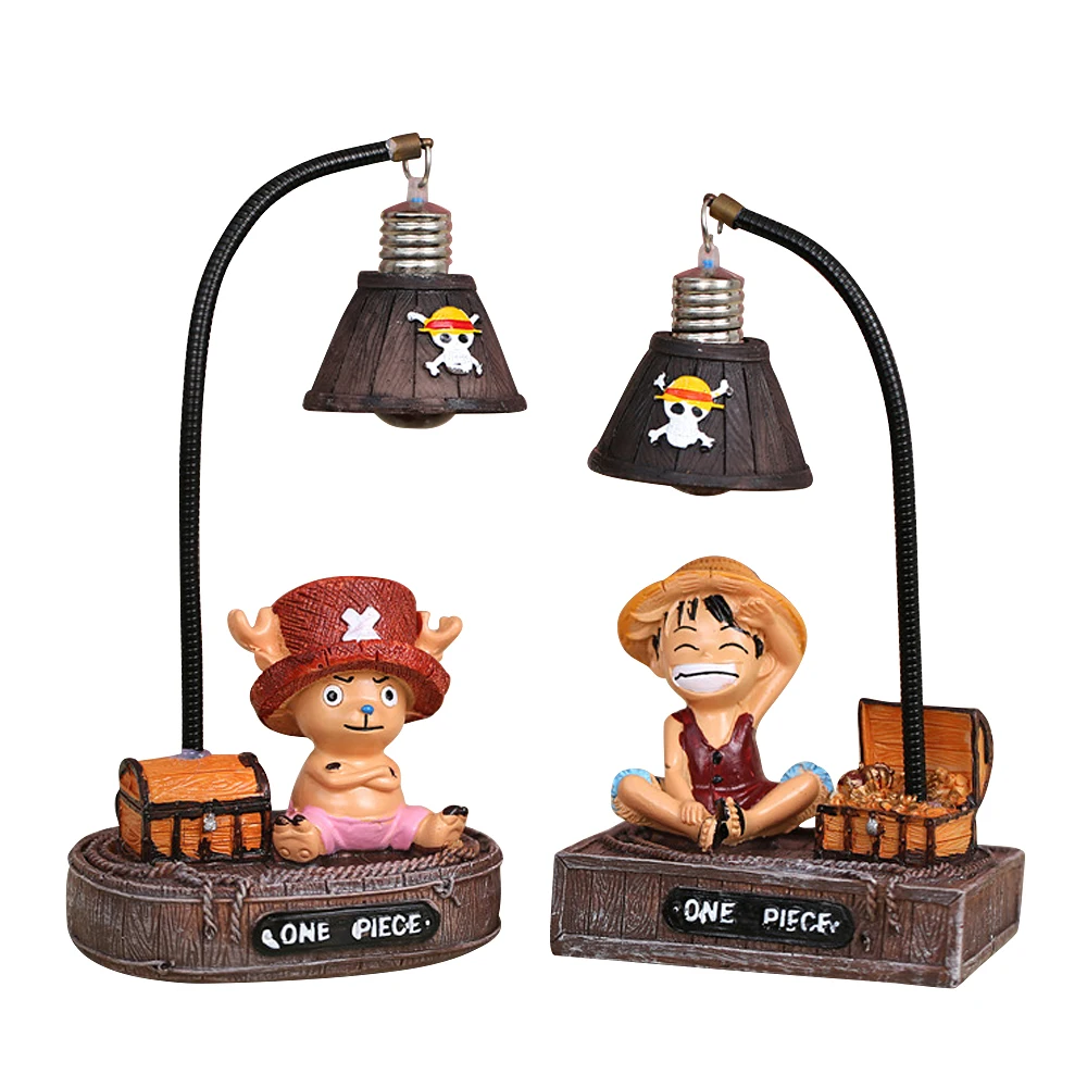 S. orange Anime ONE PIECE Monkey D. Луффи и Тони Чоппер настольная лампа LED ночник декоративное