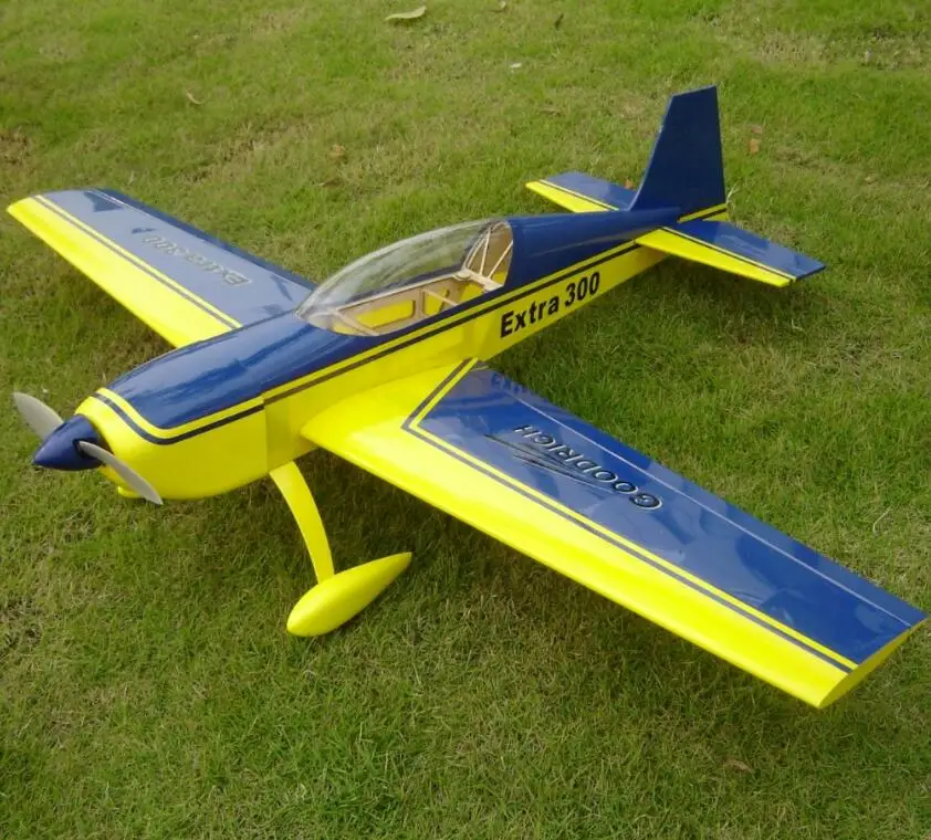 HAIKONG EXTRA 300 10E 37 2 дюймов электрический RC деревянная модель самолета желтый и синий