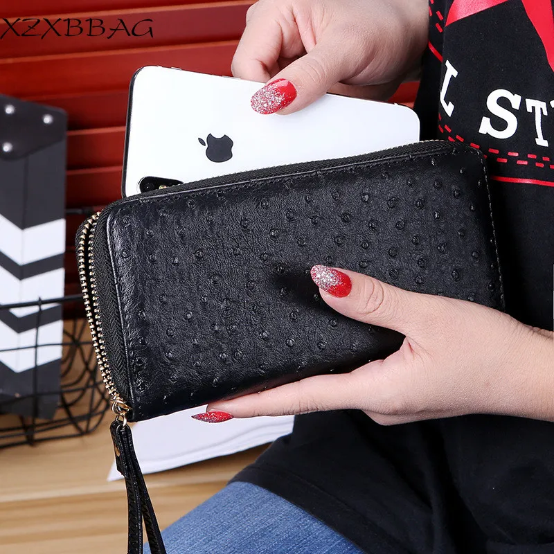 XZXBBAG Женская мода Высокое качество PU молния длинный кошелек женская сумка на запястье сумка многофункциональная карта посылка карман для сотового телефона