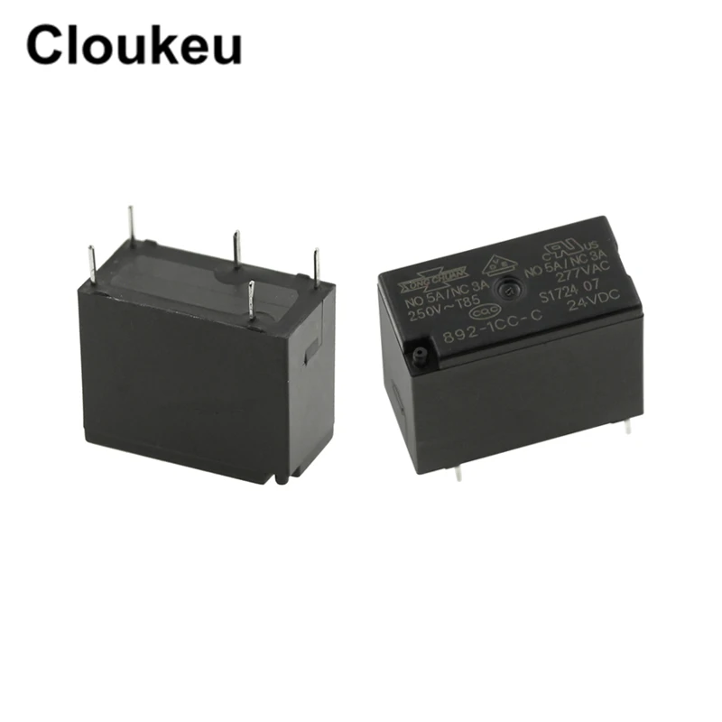 Реле DIP5 892 1CC C 12VDC 24VDC 5A 2 шт.|Реле| |