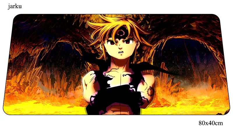 Nanatsu no taizai коврик для мыши 800x400x2 мм игровой коврик для мыши Аниме красивый офисный notbook Настольный коврик гель padmouse игры pc gamer коврики