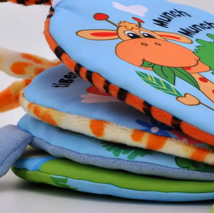 1 шт. jollybaby английская тканевая книга для новорожденных моя ферма Книга джунглей