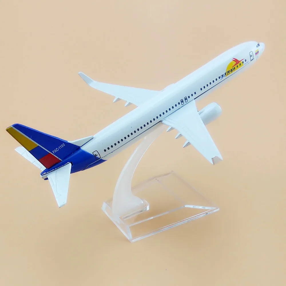 16cm Air Colombia SATENA Airlines Airplane Model Boeing 737 B737 800 Airways Plane Aircraft Free Shipping | Дом и сад