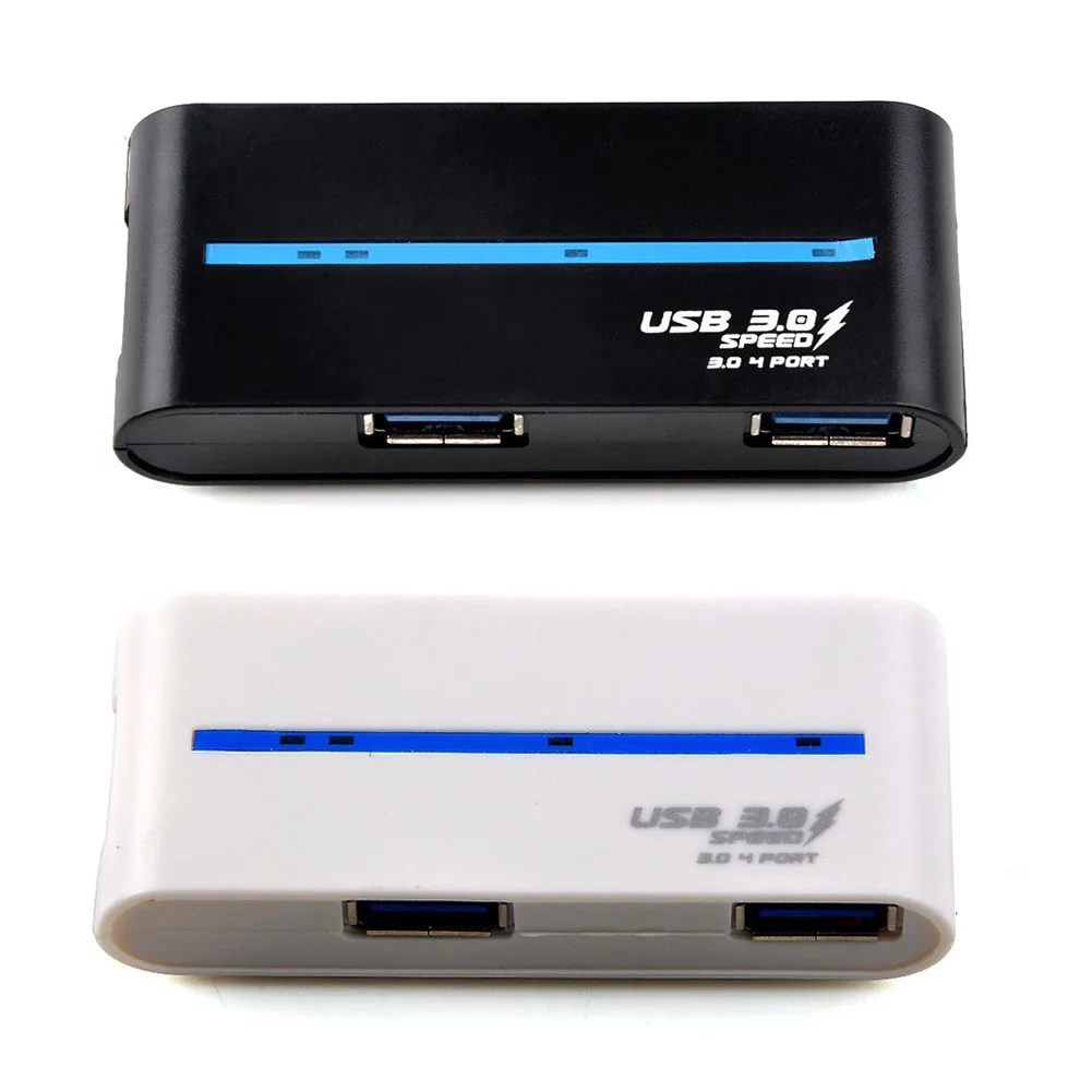 Высокоскоростная синхронизация 5 Гбит/с Скорость 4 Порты и разъёмы USB концентратор 3,0 Портативный USB 3,0 разъем разветвитель для ноутбука Планшетные ПК черный#825