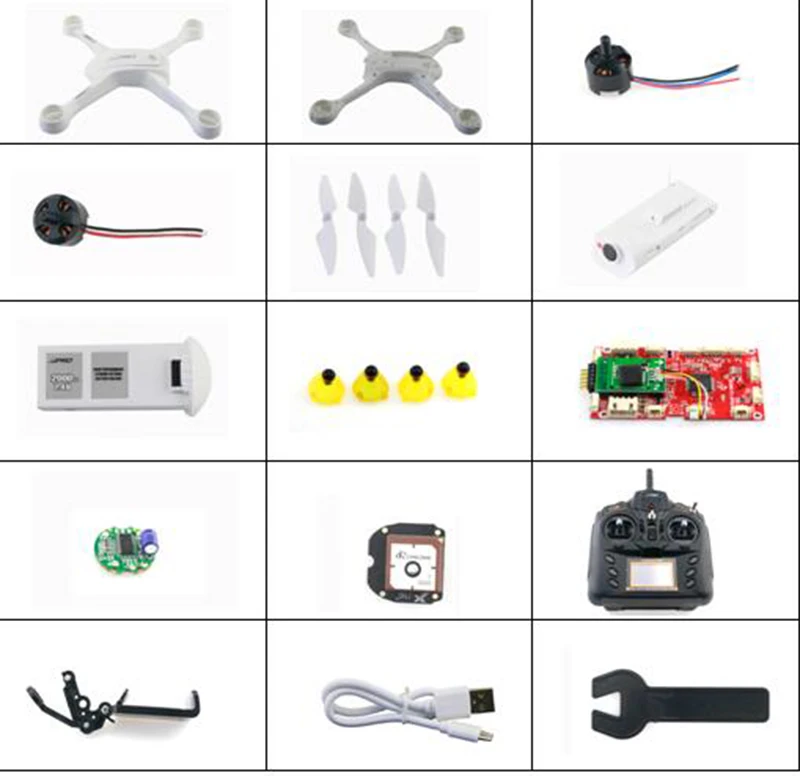 

JJPRO X3 GPS Drones RC Quadrocopter spare parts body shell motor blades Receiver GPS ESC remote controller camera charger etc.