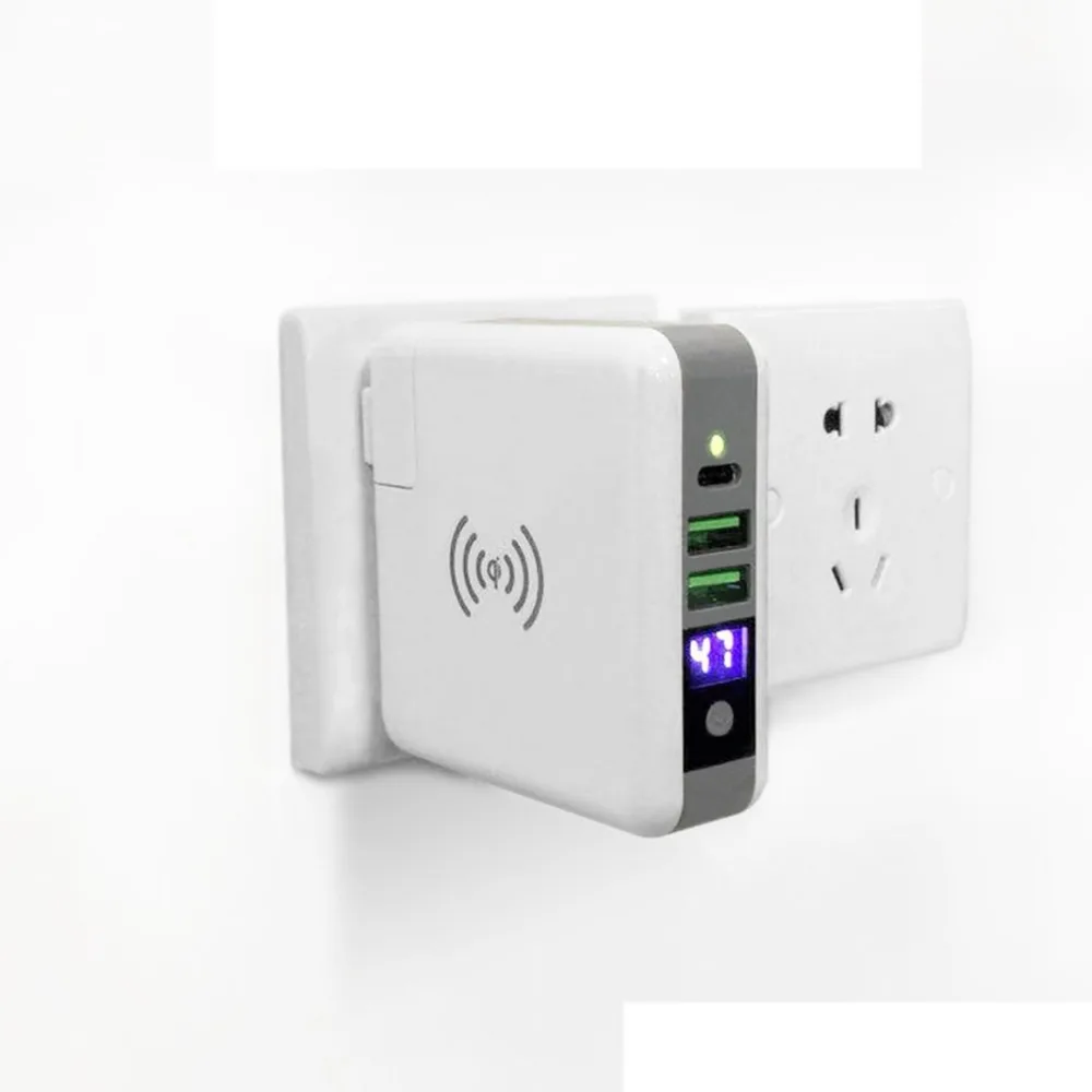 Multifunctional Charger Card Package Dual USB Charging Pad External Battery Power Bank Holder | Электроника