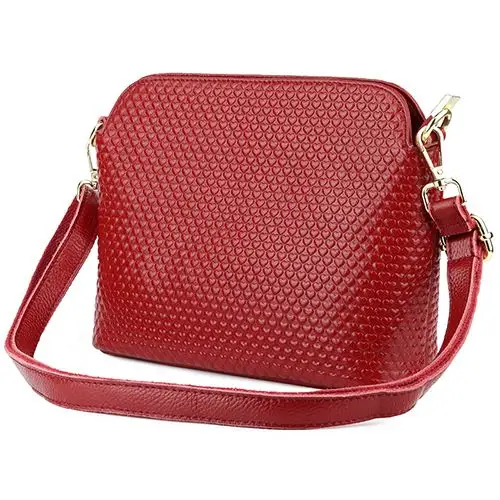 Wine Red COMFORSKIN Бренд Премиум из воловьей кожи с узором в виде сердца Женская сумка через плечо модные геометрические сумки Bolsas Feminina - Цвет: Wine Red