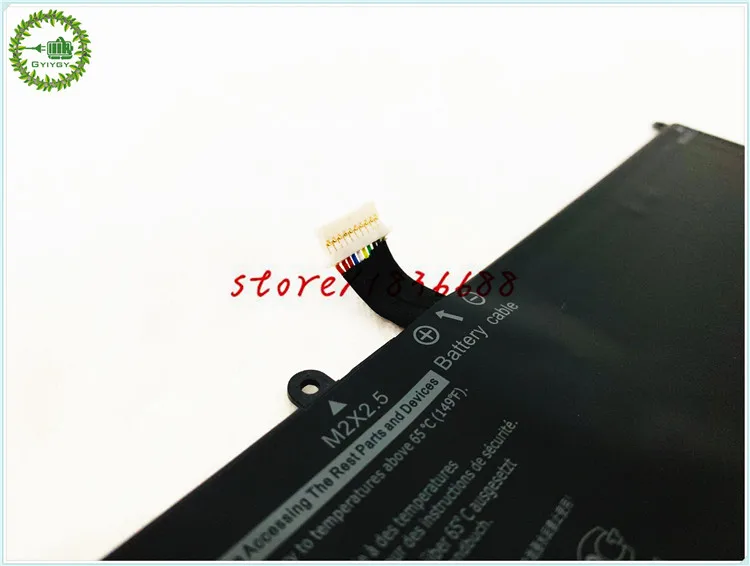 GYIYGY 7 6 V 30Wh 4020mAh 7VKV9 V55130 3075109L1 Аккумулятор для ноутбука dell XPS 12 9250 Latitude 7275 9TV5X 0V55D0