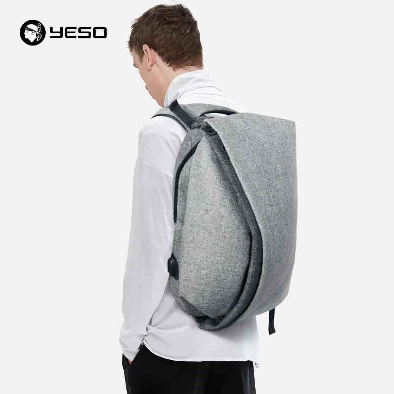 YESO новый модный рюкзак для ноутбука мужчин с usb зарядкой 15 6 дюймов