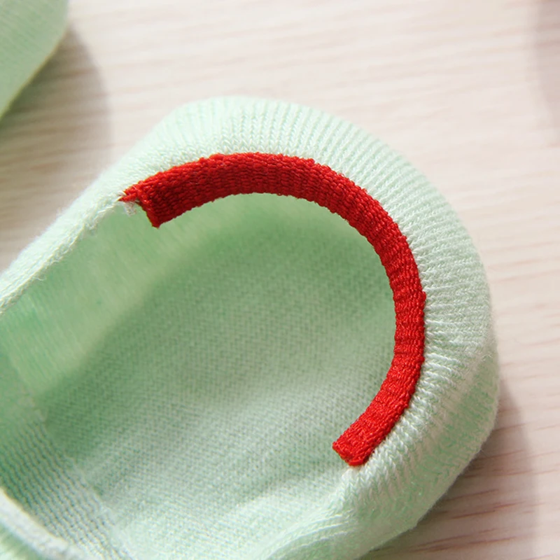 Хлопковые носки-башмачки с рисунком для малышей невидимые носки мальчиков и